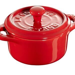 Staub Ceramic Mini Round Cocotte- Cherry